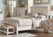 Franco Eastern King Panel Bed Antique White - Tony’s Furniture Store & Linen (GA) - Multi Location