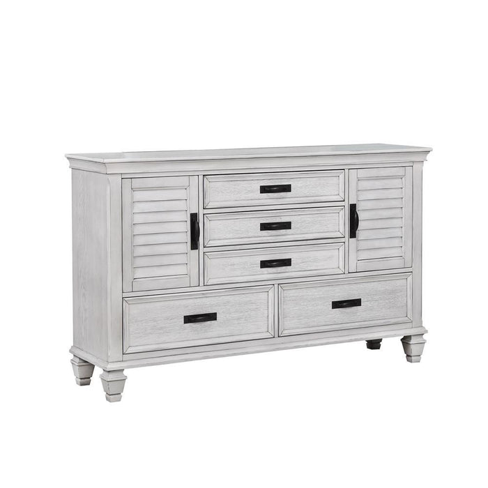Franco 5-drawer Dresser Antique White - Tony’s Furniture Store & Linen (GA) - Multi Location