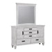 Franco Rectangular Dresser Mirror Antique White - Tony’s Furniture Store & Linen (GA) - Multi Location