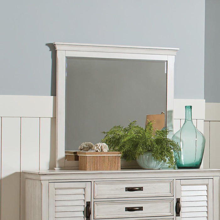 Franco Rectangular Dresser Mirror Antique White - Tony’s Furniture Store & Linen (GA) - Multi Location