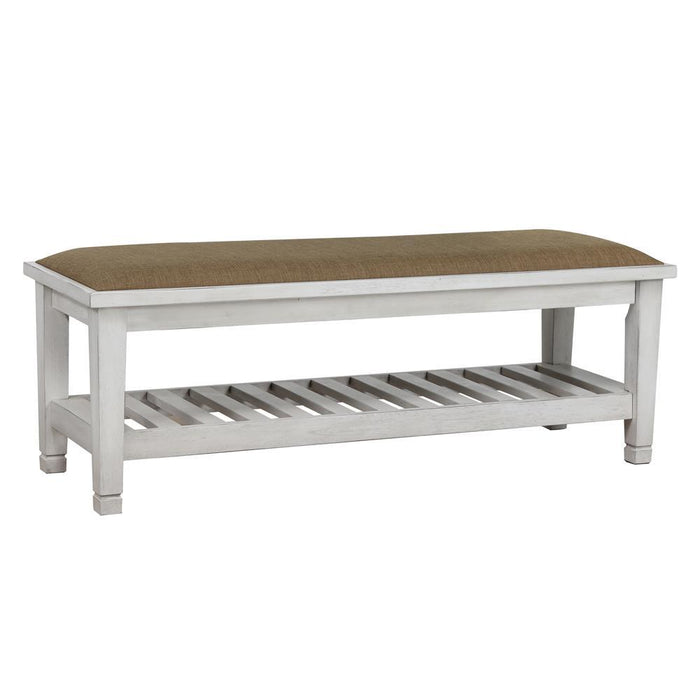 Franco Bench Brown and Antique White - Tony’s Furniture Store & Linen (GA) - Multi Location