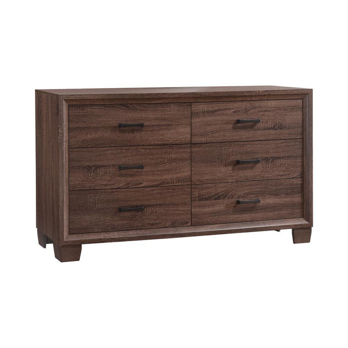 Brandon 6-drawer Dresser Medium Warm Brown - Tony’s Furniture Store & Linen (GA) - Multi Location