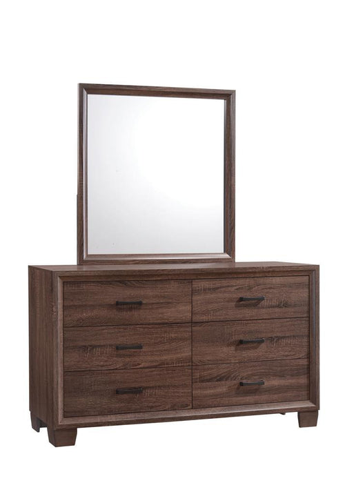 Brandon Framed Dresser Mirror Medium Warm Brown - Tony’s Furniture Store & Linen (GA) - Multi Location