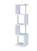 Baxter 4-shelf Bookcase White and Chrome - Tony’s Furniture Store & Linen (GA) - Multi Location