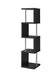 Baxter 4-shelf Bookcase Black and Chrome - Tony’s Furniture Store & Linen (GA) - Multi Location