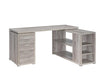 Yvette L-shape Office Desk Grey Driftwood - Tony’s Furniture Store & Linen (GA) - Multi Location