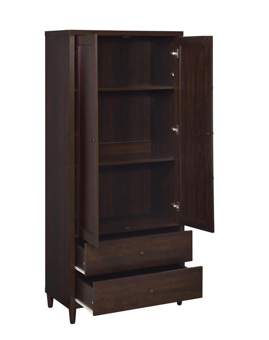 Wadeline 2-door Tall Accent Cabinet Rustic Tobacco - Tony’s Furniture Store & Linen (GA) - Multi Location
