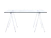 Amaturo Writing Desk with Glass Top Clear - Tony’s Furniture Store & Linen (GA) - Multi Location
