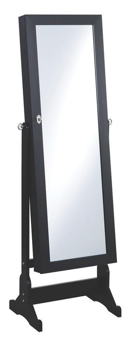 Tutuola Jewelry Cheval Mirror Black - Tony’s Furniture Store & Linen (GA) - Multi Location