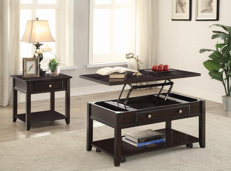 Bradford Square 1-shelf End Table Walnut - Tony’s Furniture Store & Linen (GA) - Multi Location