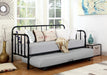 Marina Twin Metal Daybed with Trundle Black - Tony’s Furniture Store & Linen (GA) - Multi Location