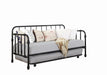 Marina Twin Metal Daybed with Trundle Black - Tony’s Furniture Store & Linen (GA) - Multi Location