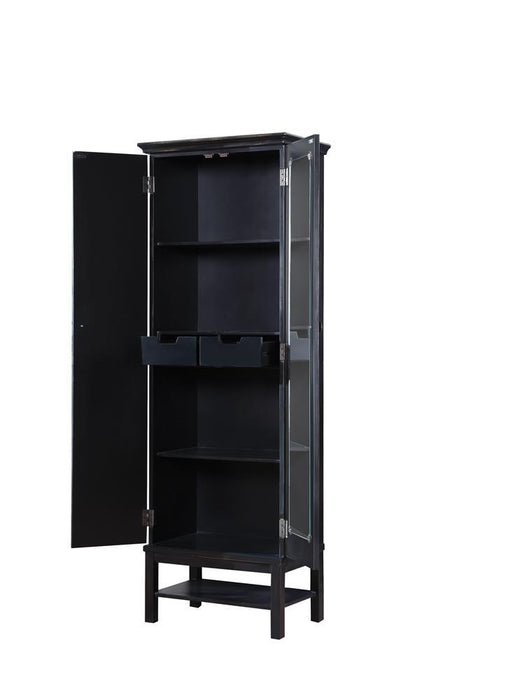 Lovegood 2-door Accent Cabinet Rich Brown and Black - Tony’s Furniture Store & Linen (GA) - Multi Location