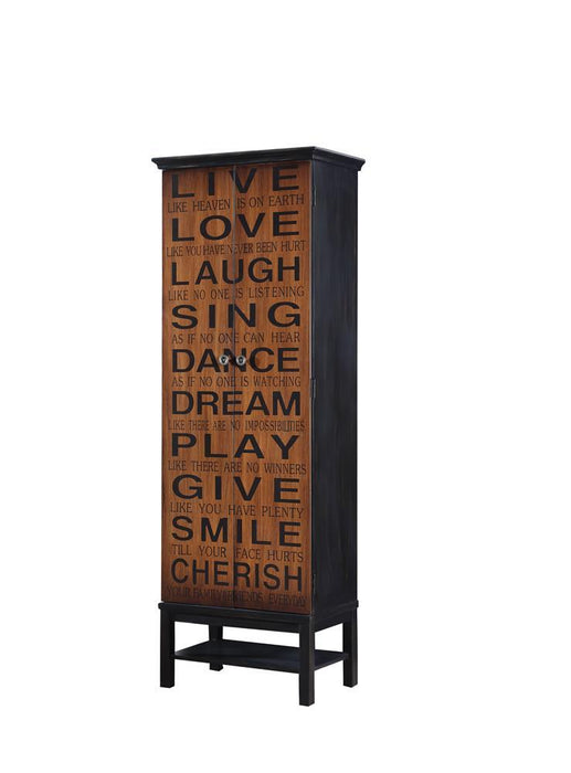 Lovegood 2-door Accent Cabinet Rich Brown and Black - Tony’s Furniture Store & Linen (GA) - Multi Location