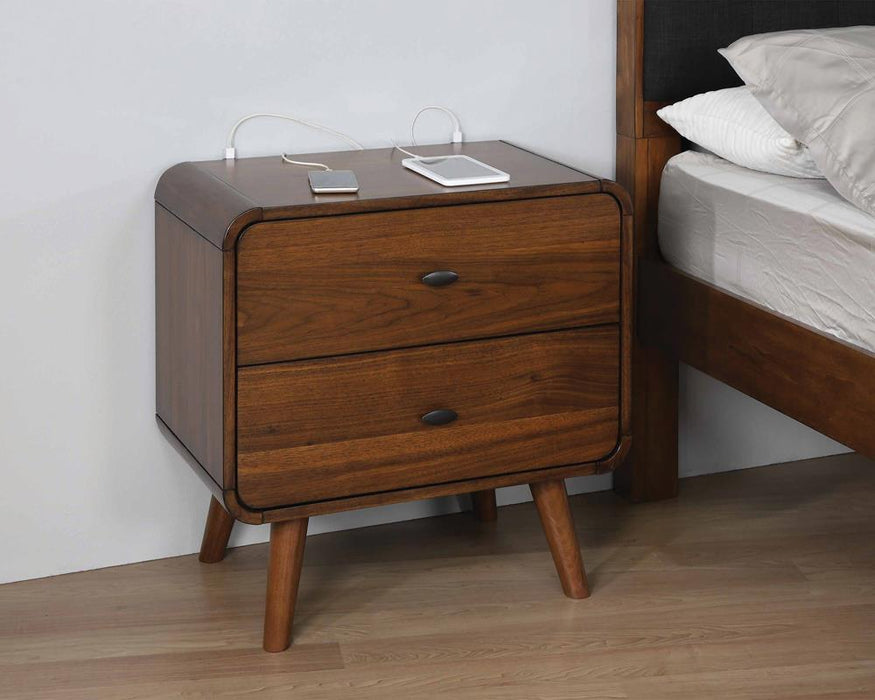Robyn 2-drawer Nightstand Dark Walnut - Tony’s Furniture Store & Linen (GA) - Multi Location