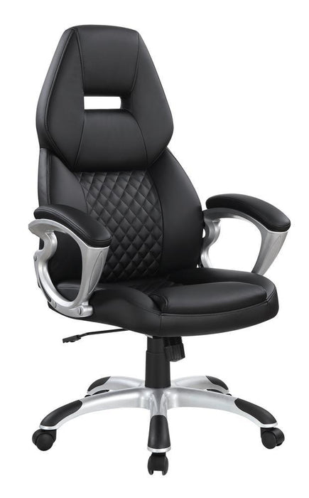 Bruce Adjustable Height Office Chair Black and Silver - Tony’s Furniture Store & Linen (GA) - Multi Location