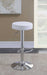 Ramses Adjustable Backless Bar Stool Chrome and White - Tony’s Furniture Store & Linen (GA) - Multi Location