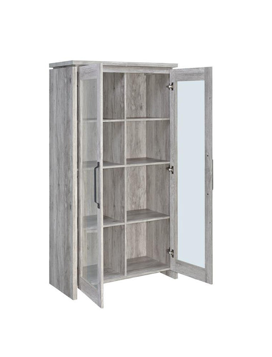 Alejo 2-door Tall Cabinet Grey Driftwood - Tony’s Furniture Store & Linen (GA) - Multi Location