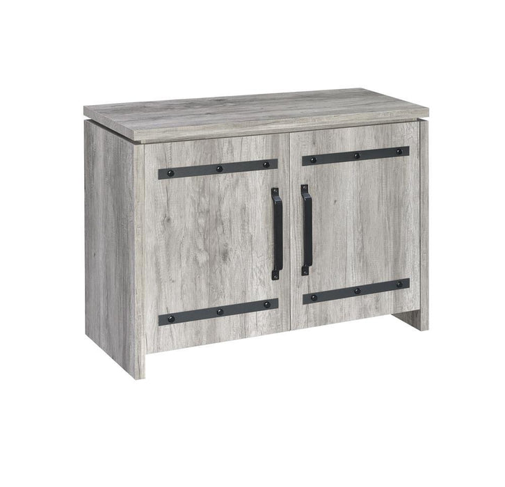 Enoch 2-door Accent Cabinet Grey Driftwood - Tony’s Furniture Store & Linen (GA) - Multi Location