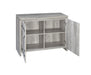 Enoch 2-door Accent Cabinet Grey Driftwood - Tony’s Furniture Store & Linen (GA) - Multi Location