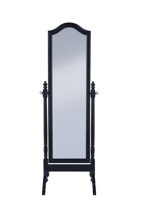 Cabot Rectangular Cheval Mirror with Arched Top Black - Tony’s Furniture Store & Linen (GA) - Multi Location