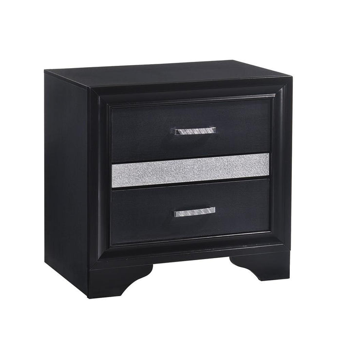 Miranda 2-drawer Nightstand Tray Black - Tony’s Furniture Store & Linen (GA) - Multi Location