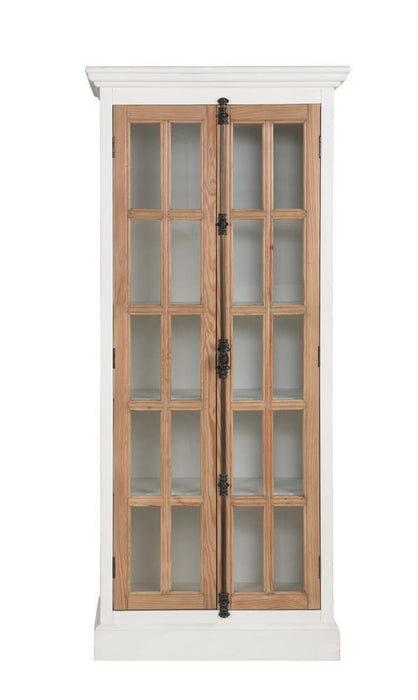 Tammi 2-door Tall Cabinet Antique White and Brown - Tony’s Furniture Store & Linen (GA) - Multi Location