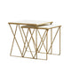 Bette 2-piece Nesting Table Set White and Gold - Tony’s Furniture Store & Linen (GA) - Multi Location