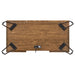 Sheeran Writing Desk with 4 Hidden Storages Rustic Amber - Tony’s Furniture Store & Linen (GA) - Multi Location