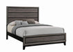 Watson Eastern King Bed Grey Oak and Black - Tony’s Furniture Store & Linen (GA) - Multi Location