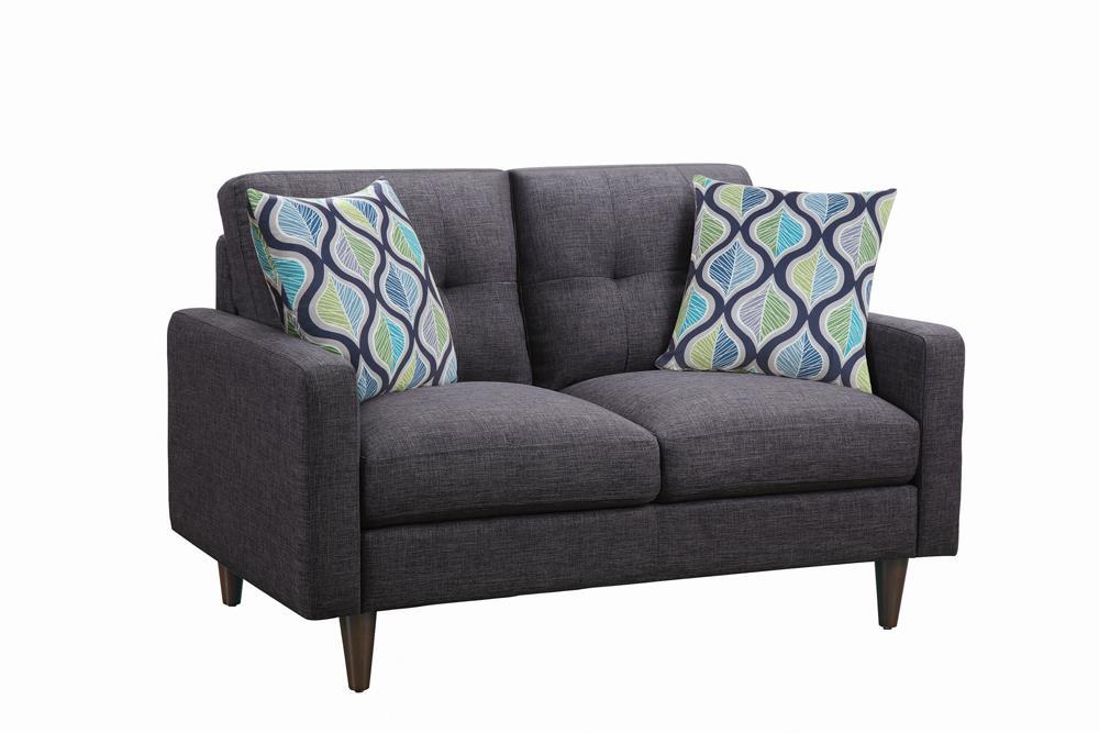 Watsonville Tufted Back Loveseat Grey - Tony’s Furniture Store & Linen (GA) - Multi Location