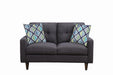 Watsonville Tufted Back Loveseat Grey - Tony’s Furniture Store & Linen (GA) - Multi Location