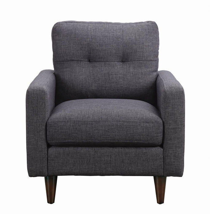 Watsonville Tufted Back Chair Grey - Tony’s Furniture Store & Linen (GA) - Multi Location