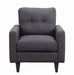 Watsonville Tufted Back Chair Grey - Tony’s Furniture Store & Linen (GA) - Multi Location