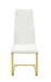 Montclair Side Chairs White and Rustic Brass (Set of 4) - Tony’s Furniture Store & Linen (GA) - Multi Location