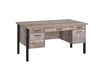 Samson 4-drawer Office Desk Weathered Oak - Tony’s Furniture Store & Linen (GA) - Multi Location