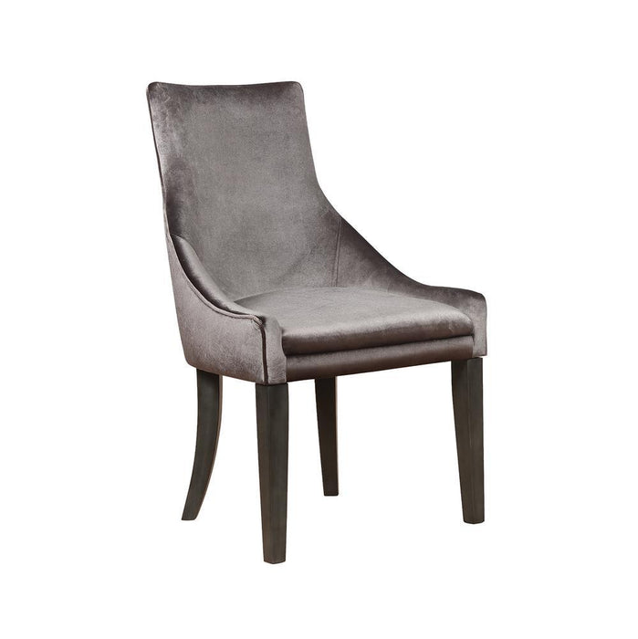 Phelps Upholstered Demi Wing Chairs Grey (Set of 2) - Tony’s Furniture Store & Linen (GA) - Multi Location
