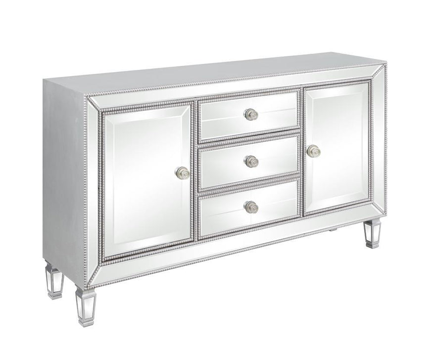 Leticia 3-drawer Accent Cabinet Silver - Tony’s Furniture Store & Linen (GA) - Multi Location