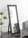 Mckay Textural Frame Cheval Floor Mirror Silver and Smoky Grey - Tony’s Furniture Store & Linen (GA) - Multi Location
