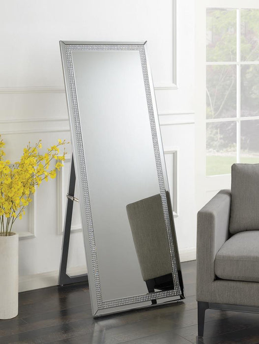Giddish Cheval Floor Mirror Silver - Tony’s Furniture Store & Linen (GA) - Multi Location
