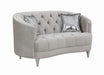 Avonlea Sloped Arm Tufted Loveseat Grey - Tony’s Furniture Store & Linen (GA) - Multi Location