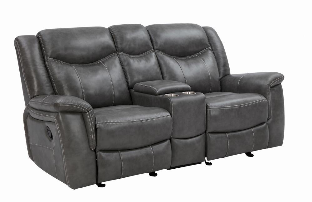 Conrad Upholstered Motion Loveseat Cool Grey - Tony’s Furniture Store & Linen (GA) - Multi Location