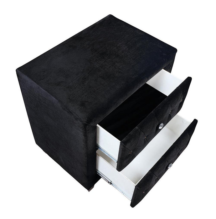 Deanna 2-drawer Rectangular Nightstand Black - Tony’s Furniture Store & Linen (GA) - Multi Location