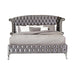 Deanna California King Tufted Upholstered Bed Grey - Tony’s Furniture Store & Linen (GA) - Multi Location