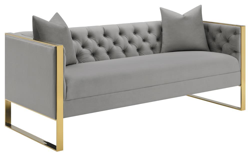 Eastbrook Tufted Back Sofa Grey - Tony’s Furniture Store & Linen (GA) - Multi Location