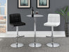 Lenny Adjustable Bar Stools Chrome and White (Set of 2) - Tony’s Furniture Store & Linen (GA) - Multi Location