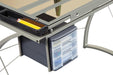 Melo 3-Drawer Drafting Desk Champagne - Tony’s Furniture Store & Linen (GA) - Multi Location