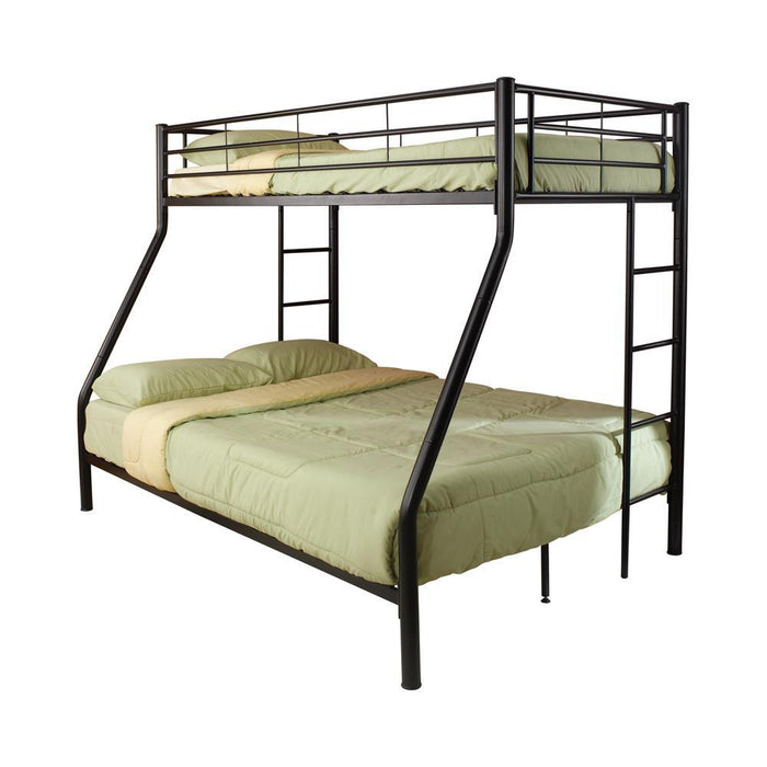 Hayward Twin Over Full Bunk Bed Black - Tony’s Furniture Store & Linen (GA) - Multi Location