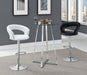 Barraza 29" Adjustable Height Bar Stool Black and Chrome - Tony’s Furniture Store & Linen (GA) - Multi Location