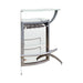 Dallas 2-shelf Home Bar Silver and Frosted Glass - Tony’s Furniture Store & Linen (GA) - Multi Location